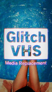 Vertical Glitch VHS Title