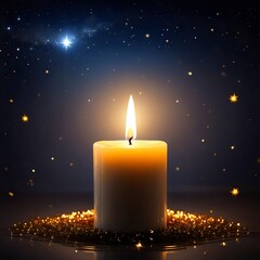 A Beacon of Hope: A Candle's Luminous Glow