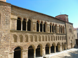 Fototapeta premium An ancient building in Ohrid old town