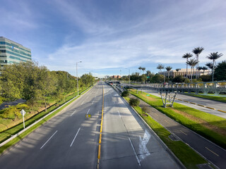 Bogota city streets very close to the city airport