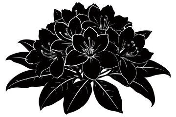 Creative Flower SillouetteVector Art Illustration