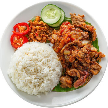 A plate of Kebuli.Arab Food  
