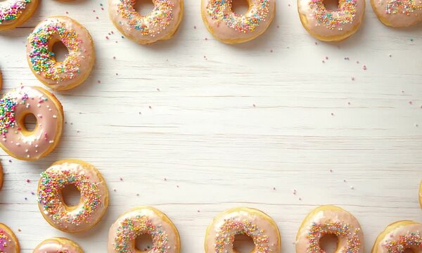 Donut Frame with Sprinkles