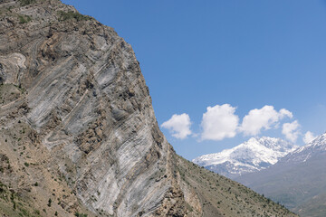 sparkle sky above a mountain top