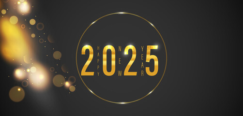 A vibrant spark light shines on the year 2025, embodying optimism and forward-thinking aspirations