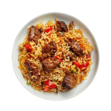 A plate of Kebuli.Arab Food  
