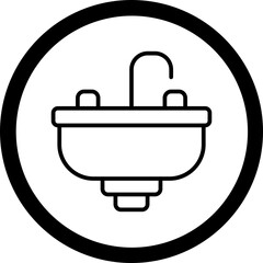 Sink Vector Icon Design