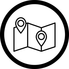 Nearby Destinations Vector Icon Design