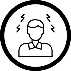Headache Vector Icon Design