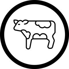Cow Vector Icon Design