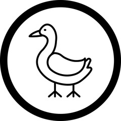 Goose Vector Icon Design