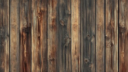 Naklejka premium Repeating rustic wood planks in an anime style, creating an amazing background with a touch of traditional charm and textured detail.