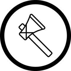 Stone Axe Vector Icon Design