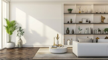 Interior of luxury home mock up, ai generative