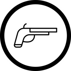 Gun Vector Icon Design