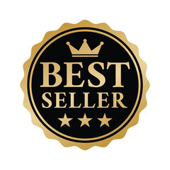 Best seller badge logo design | Vector Illustration