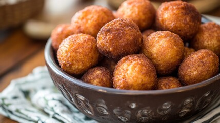 The national cuisine of Ghana: Kuze (Koose) &ndash; balls of peeled beans, deep-fried. They are sold in Ghana as street food.