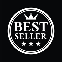 Best seller badge logo design | Vector Illustration