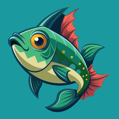 Naklejka premium Fish Illustration Design