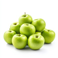 A pile of green apples