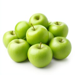 A pile of green apples