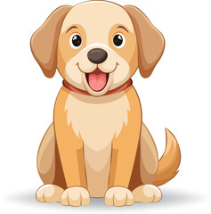 Adorable Cartoon Dog Playful and Full of Character