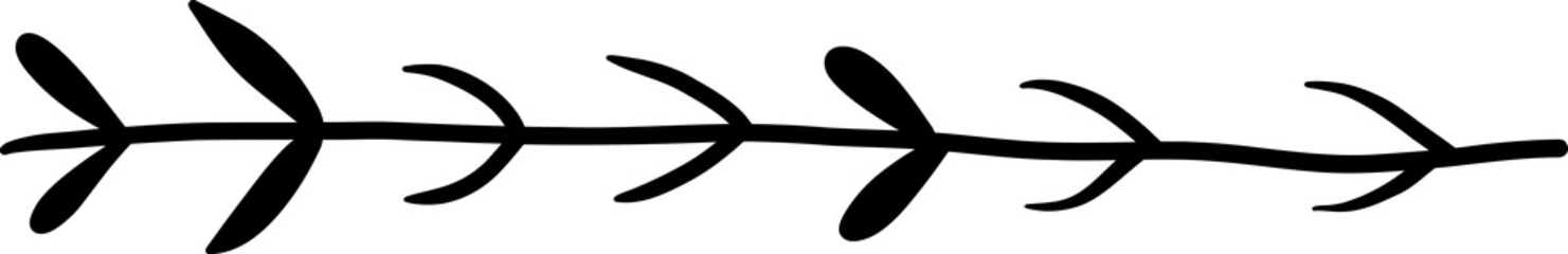 Floral and flower frame divider illustration.