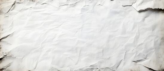 Grungy backdrop with a white, creased paper texture and copy space image.