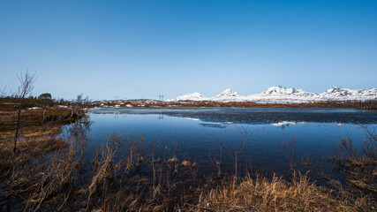 nature sceneries on the road frem tennevoll to Alta, Northern Norway