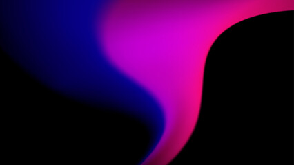 Abstract image with a gradient of blue and purple colors, forming a swirl shape on a black background.