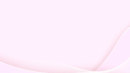 Abstract pink wave background design with smooth lines and soft gradient. Modern minimal vector illustration for template, wallpaper, or decoration.