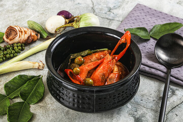 Thai Panang curry witn prawn