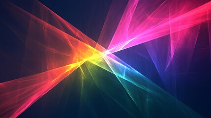Colorful abstract light patterns in a dark background