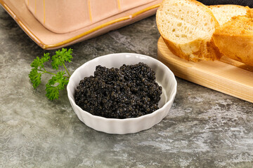 Luxury delicous strugeon black caviar