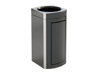 Modern trash bin isolated on transparent or white background