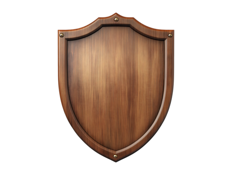 Hunting trophy mount board isolated on transparent or white background