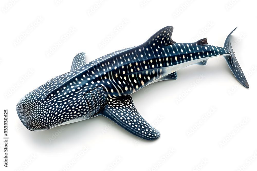 Poster Stunning Model of a Whale Shark Showcasing Its Unique Patterns and Features