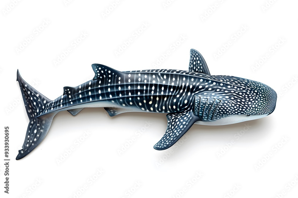 Poster stunning model of a whale shark showcasing its unique patterns and features