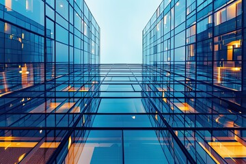 office building in the city. 3D render