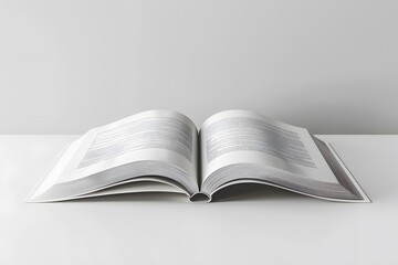 Open Book on a Minimalist Table