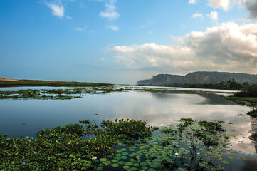 kwanza river in Angola Africa