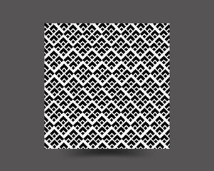  Abstract geometric curvy square zigzag shape lines pattern