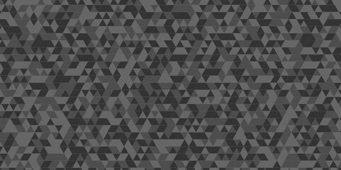 Abstract geometric vector seamless technology gray and black cube square paper background. surface creative diamond geometric pattern gray Polygon Mosaic triangle, business and corporate background.