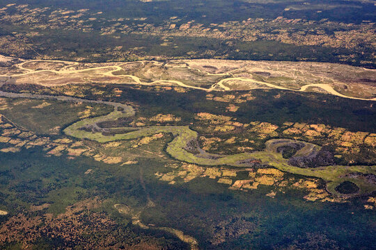 Cunene river in Angola Africa