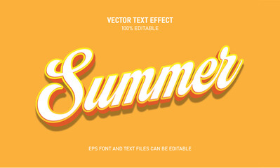 Summer 3d editable text effect