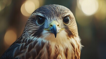 Fototapeta premium Close-Up Portrait of a Hawk