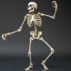 human skeleton with a skull