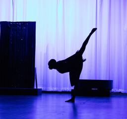 silhouette of a dancer