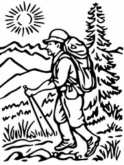 Fototapeta premium adventure vector art