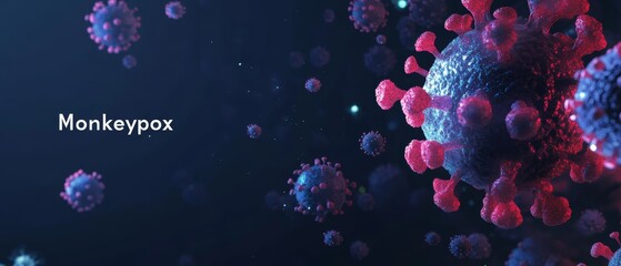 Monkeypox Virus Spread Banner Design